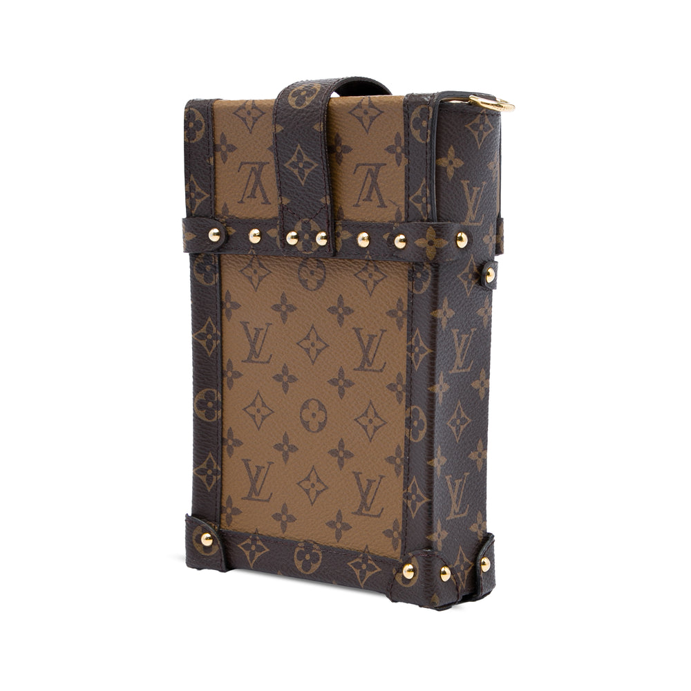 Louis Vuitton Pochette Trunk Verticale Monogram Reverse Marron – vue 2 – GABY PARIS