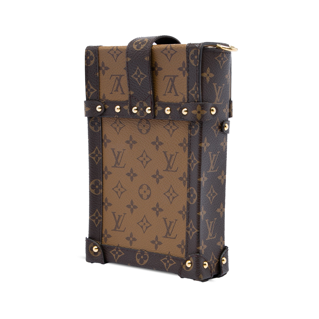 Louis Vuitton Pochette Trunk Verticale Monogram Reverse Marron – vue 2 – GABY PARIS