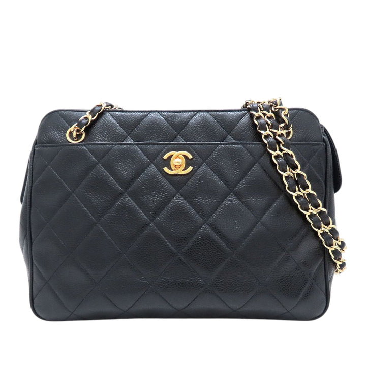 Chanel CC Matelassé Caviar Front Pocket Sac bandoulière