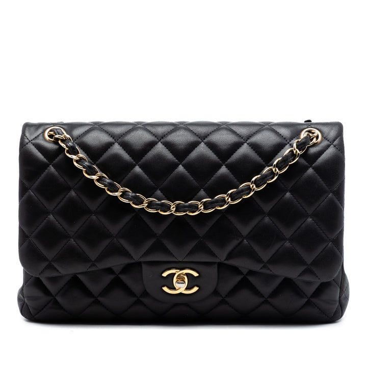 Chanel Jumbo Classic Cuir d’agneau Double rabat