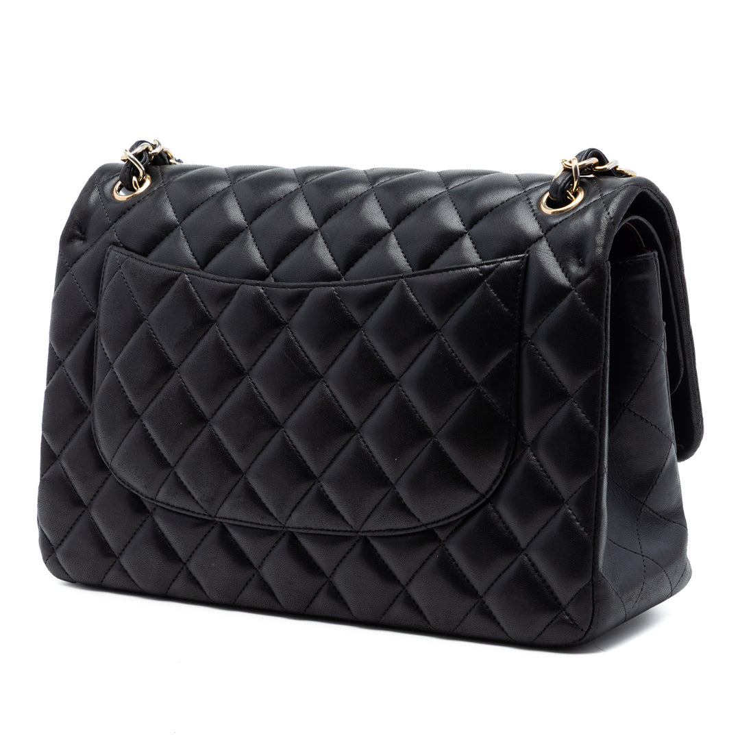 Chanel Jumbo Classic Cuir d’agneau Double rabat