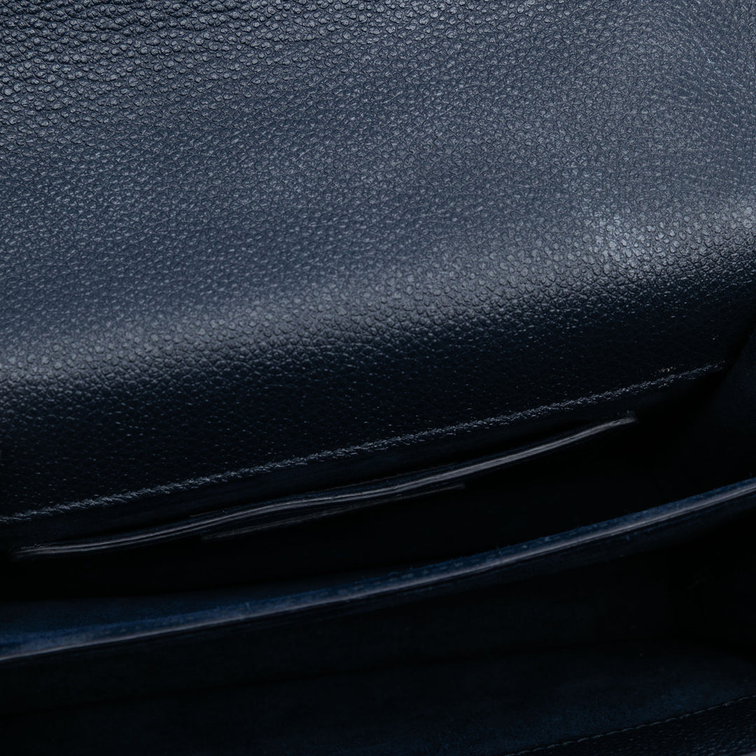 Saint Laurent Small Cuir de veau grainé Monogram Sunset Sac porté croisé