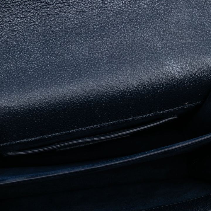 Saint Laurent Small Cuir de veau grainé Monogram Sunset Sac porté croisé