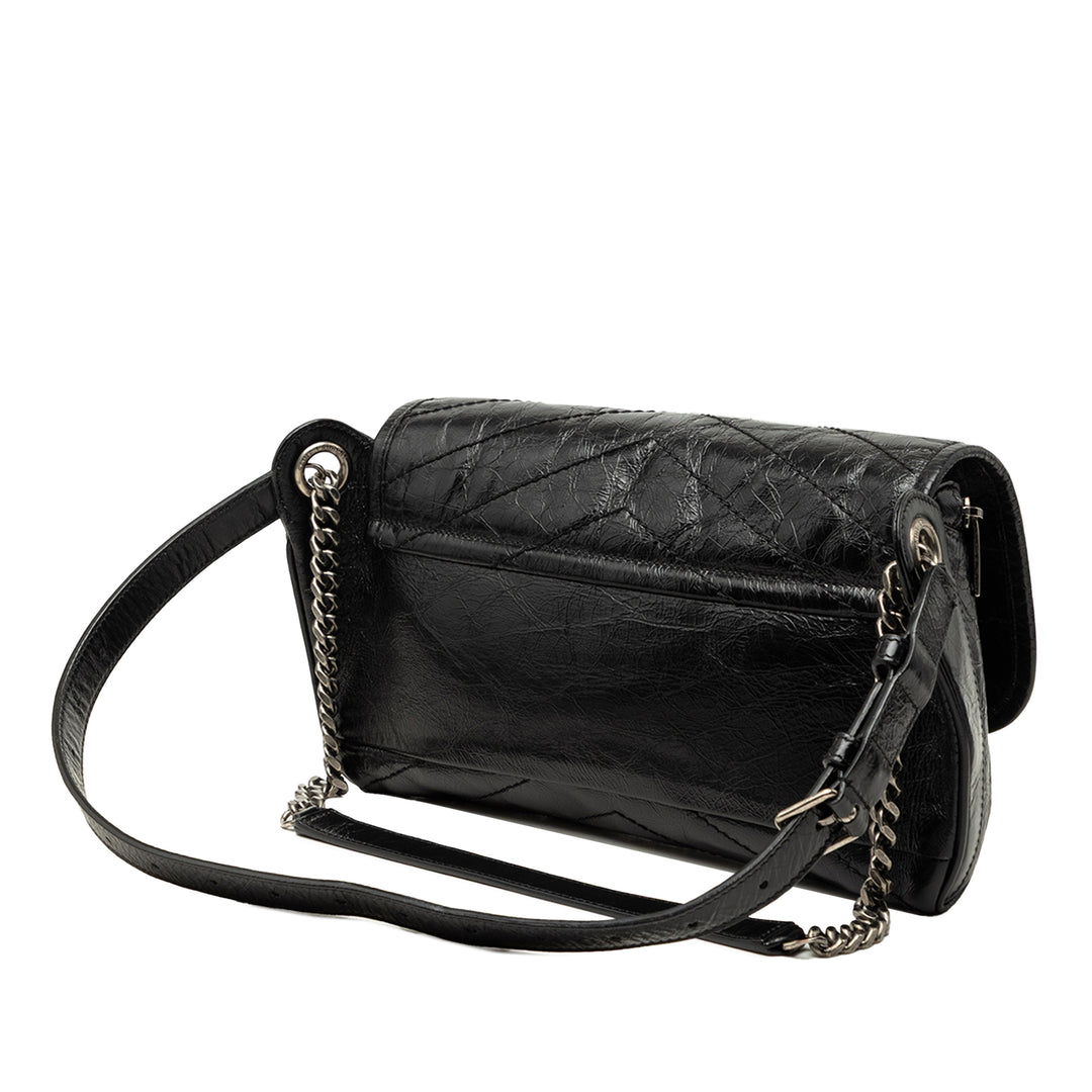 Saint Laurent froissé Niki Sac ceinture Cuir de veau