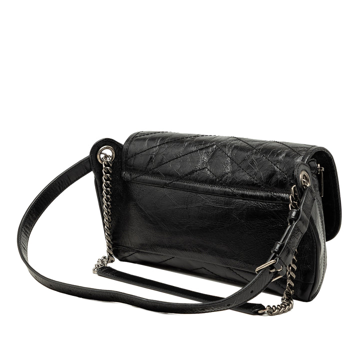 Saint Laurent froissé Niki Sac ceinture Cuir de veau