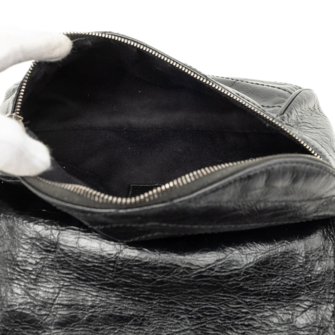 Saint Laurent froissé Niki Sac ceinture Cuir de veau