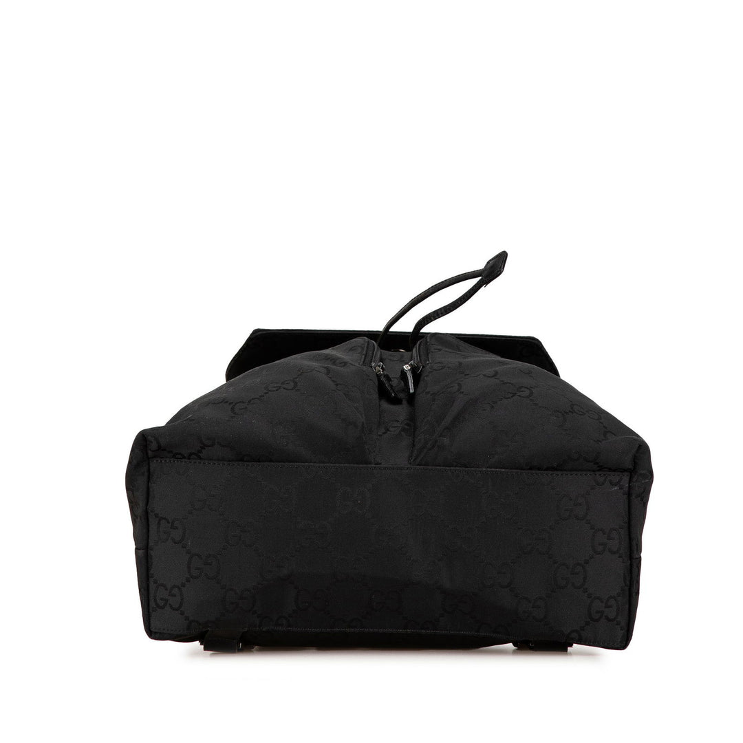 Gucci GG Nylon Backpack Black - GABY PARIS