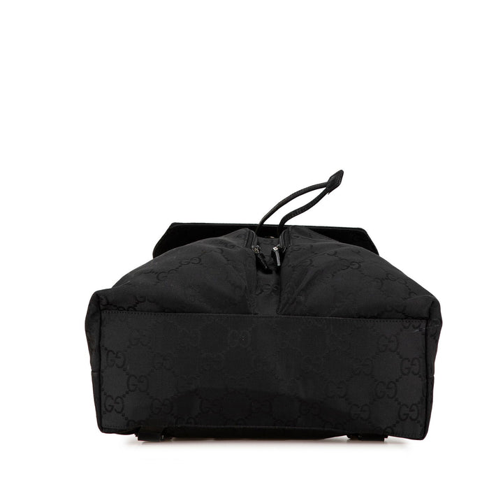 Gucci GG Nylon Backpack Black - GABY PARIS