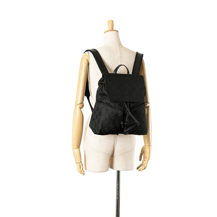 Gucci GG Nylon Backpack Black - GABY PARIS