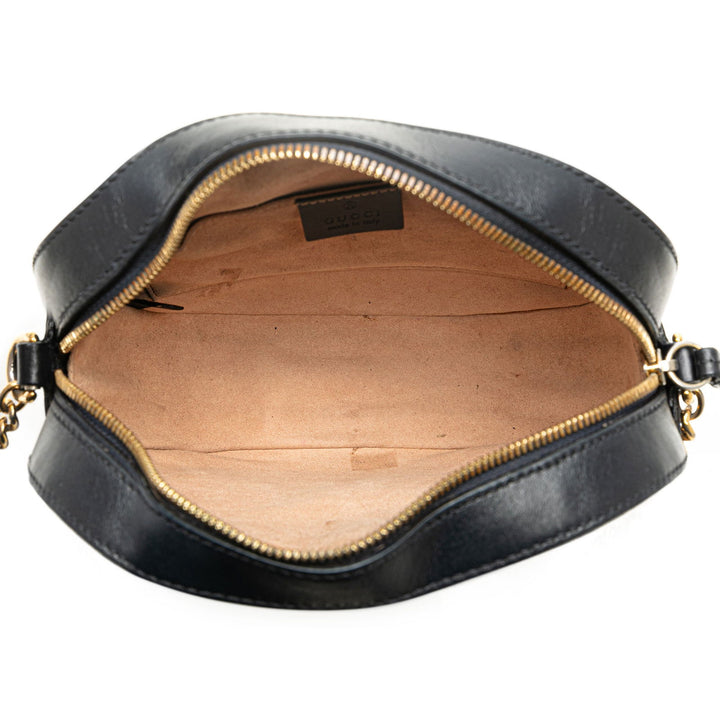 Gucci GG Supreme Chain Crossbody Brown - GABY PARIS