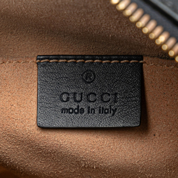 Gucci GG Supreme Chain Crossbody Brown - GABY PARIS
