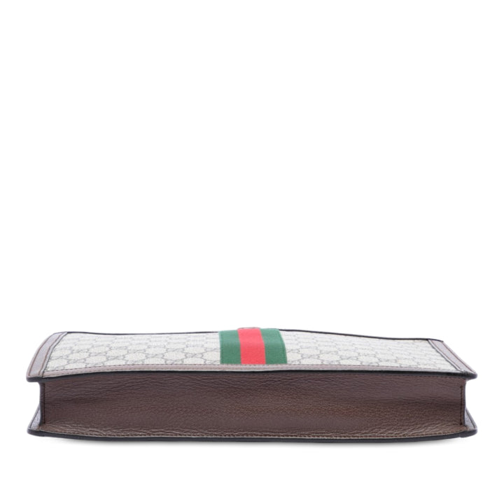 Gucci Pochette Web Ophidia GG Supreme Beige – vue 3 – GABY PARIS