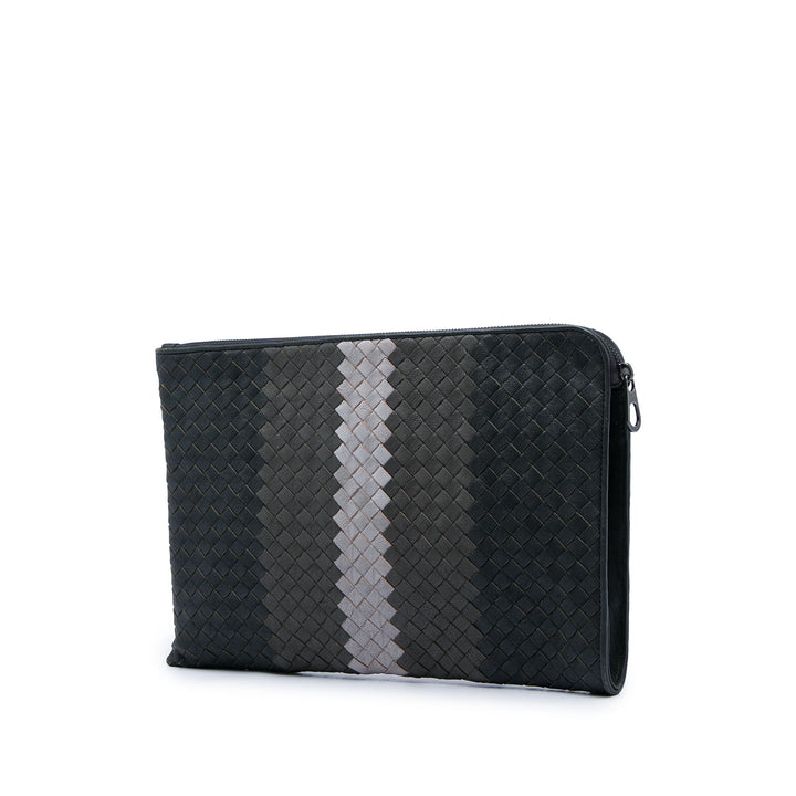 Bottega Veneta Tricolor Nappa Intrecciato Pochette