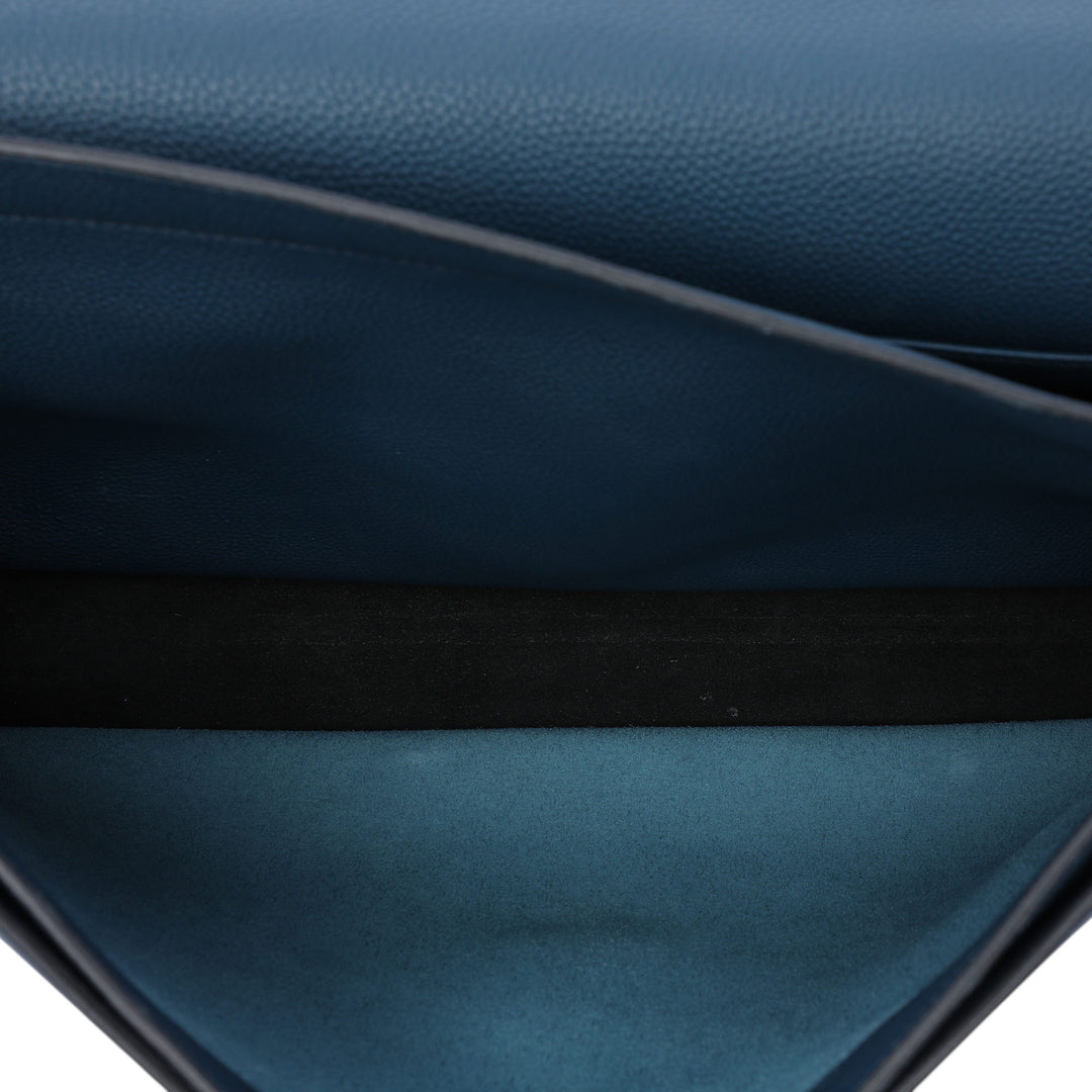 Hermès Porte-documents Casaque a Depeches 38 Togo Bleu – vue 4 – GABY PARIS