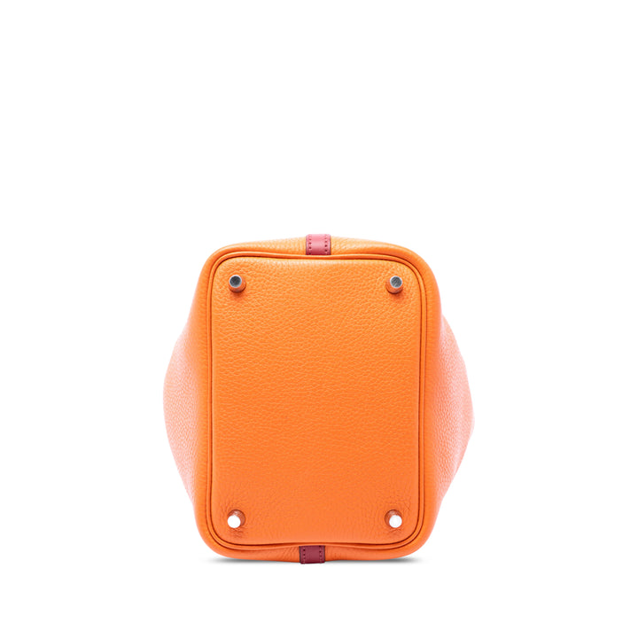 Hermès Bicolore et Picotin Lock 18 Clémence Orange – vue 3 – GABY PARIS