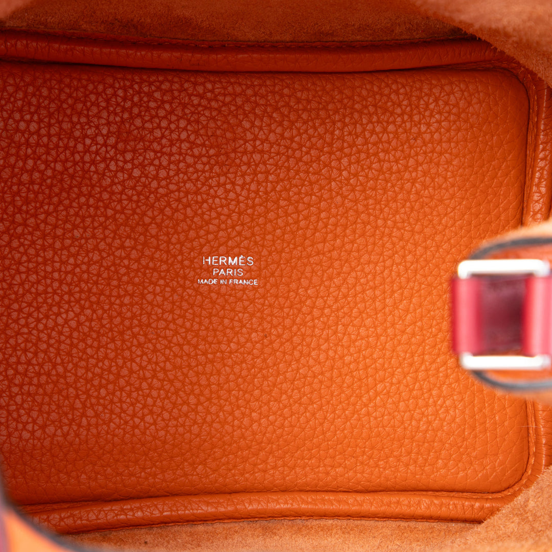 Hermès Bicolore et Picotin Lock 18 Clémence Orange – vue 4 – GABY PARIS