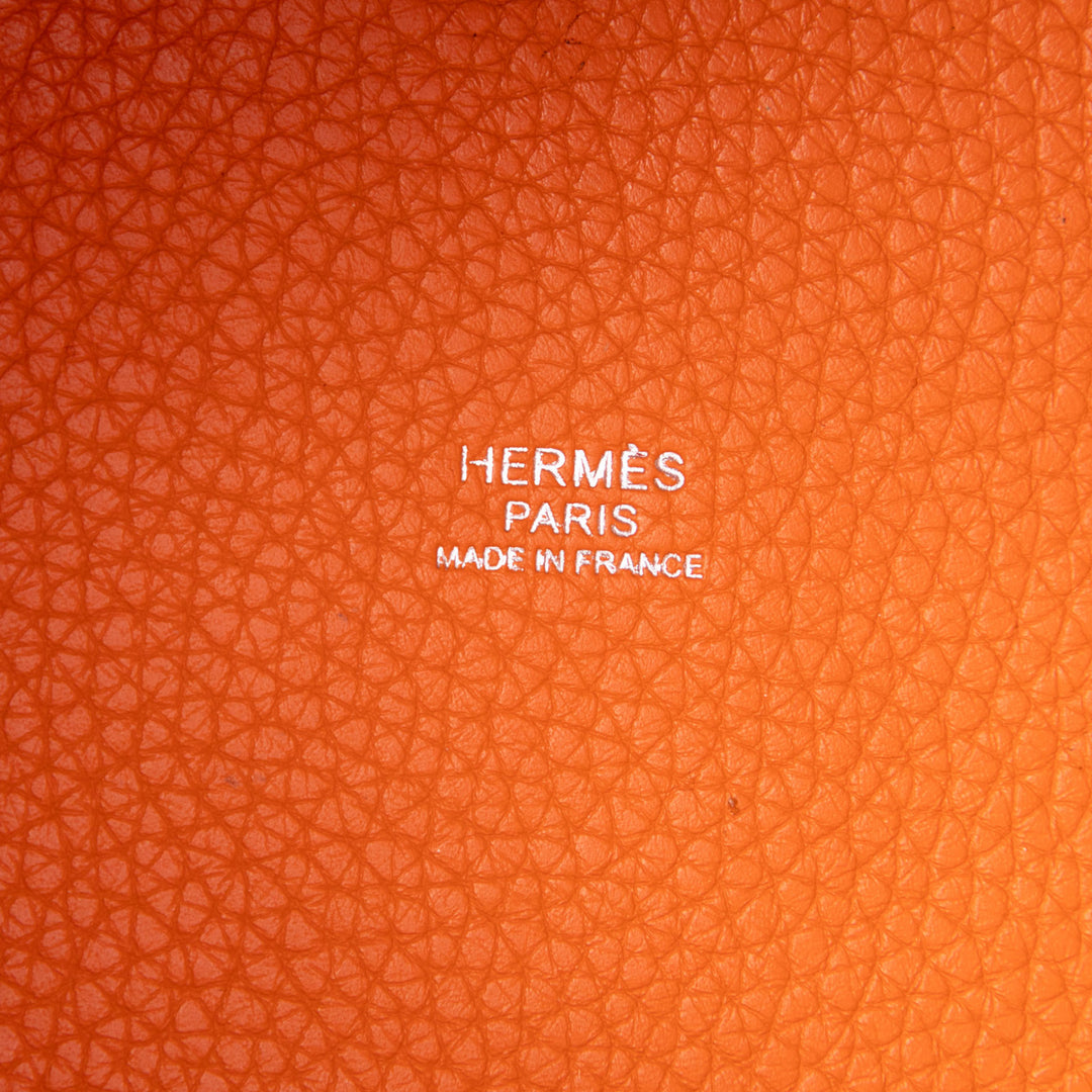 Hermès Bicolore et Picotin Lock 18 Clémence Orange – vue 5 – GABY PARIS