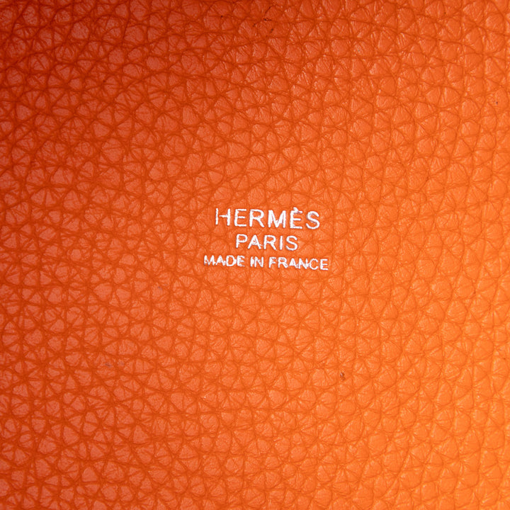 Hermès Bicolore et Picotin Lock 18 Clémence Orange – vue 5 – GABY PARIS