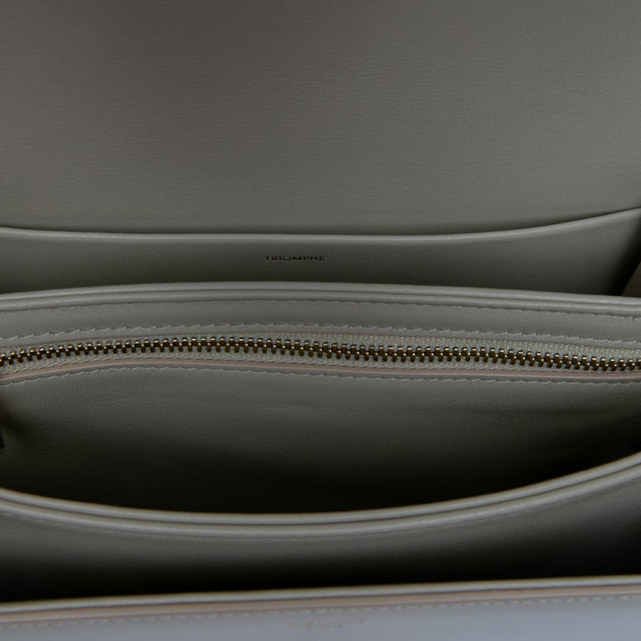 Celine Classique brillant Triomphe Sac Cuir de veau Marron – vue 4 – GABY PARIS