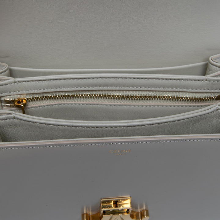 Celine Classique brillant Triomphe Sac Cuir de veau Marron – vue 5 – GABY PARIS