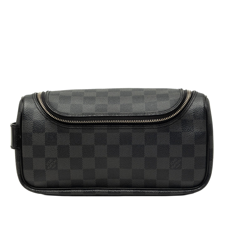 Louis Vuitton Trousse de toilette Damier Graphite Noir – vue principale – GABY PARIS