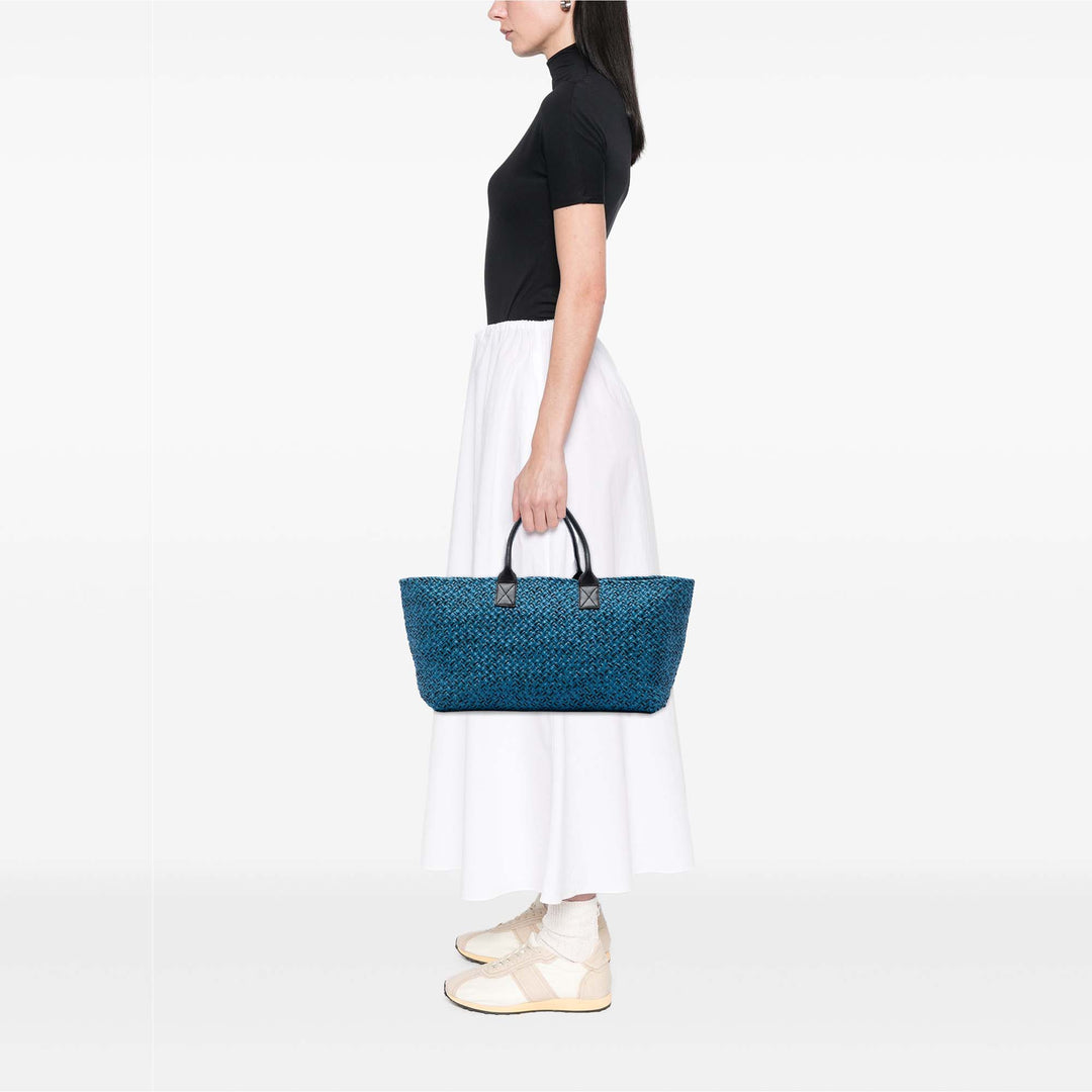 Bottega Veneta Large Cuir d’agneau Intreccio Cabat Cabas