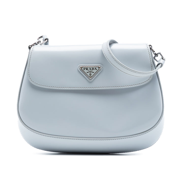 Prada Mini Brushed Cuir Cleo à rabat