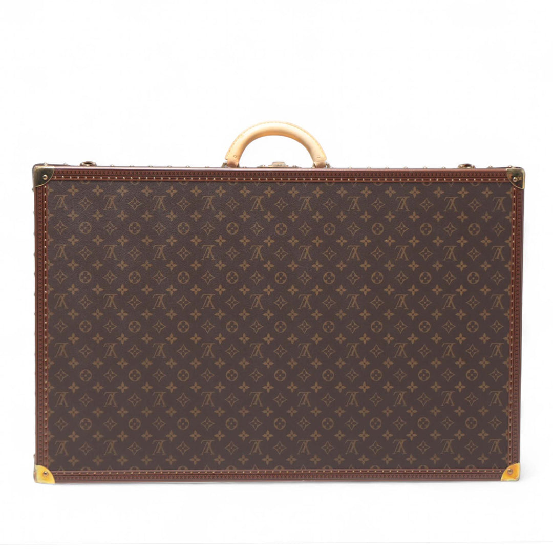 Louis Vuitton Sac de voyage Alzer Trunk 80 Monogram Marron – vue principale – GABY PARIS