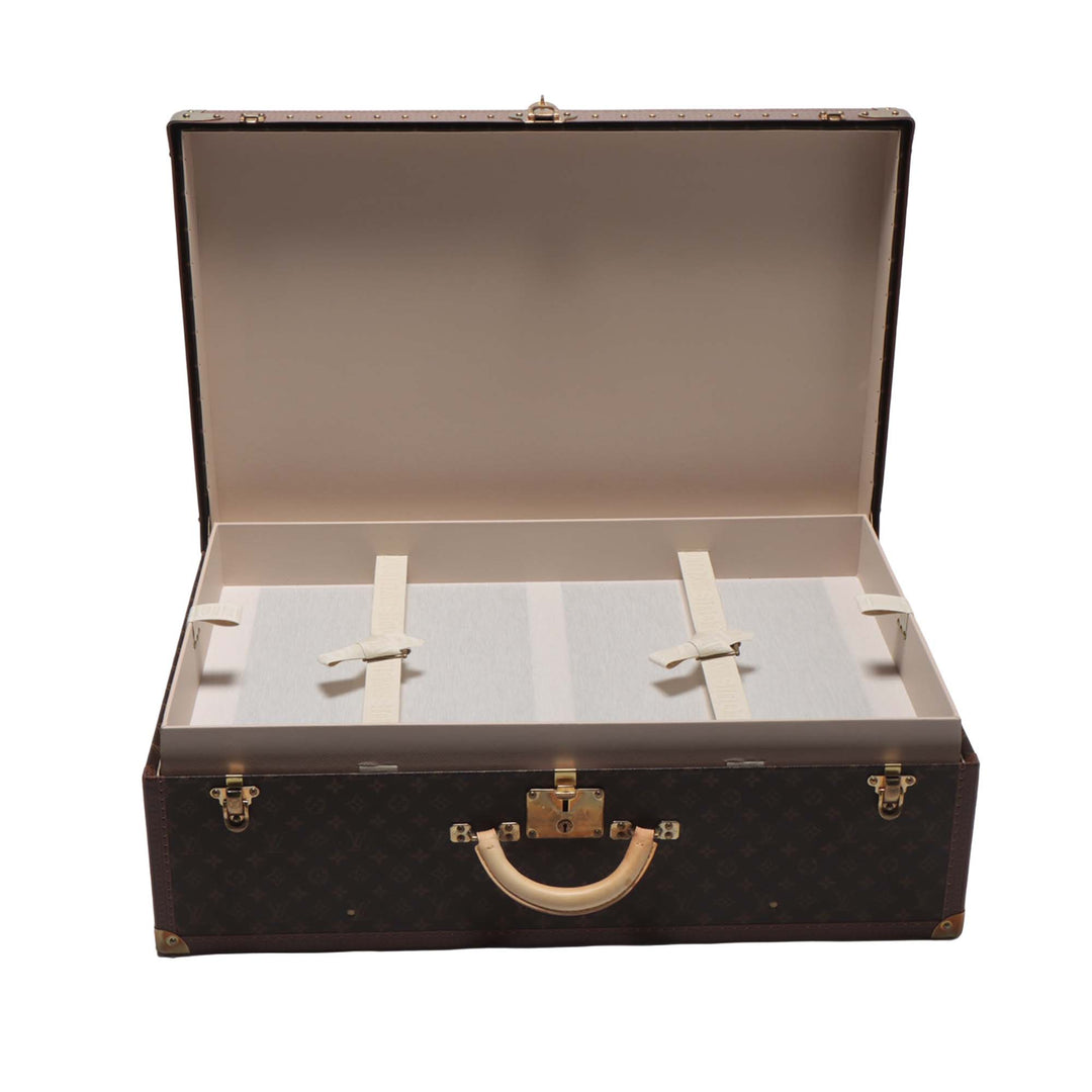 Louis Vuitton Sac de voyage Alzer Trunk 80 Monogram Marron – vue 3 – GABY PARIS