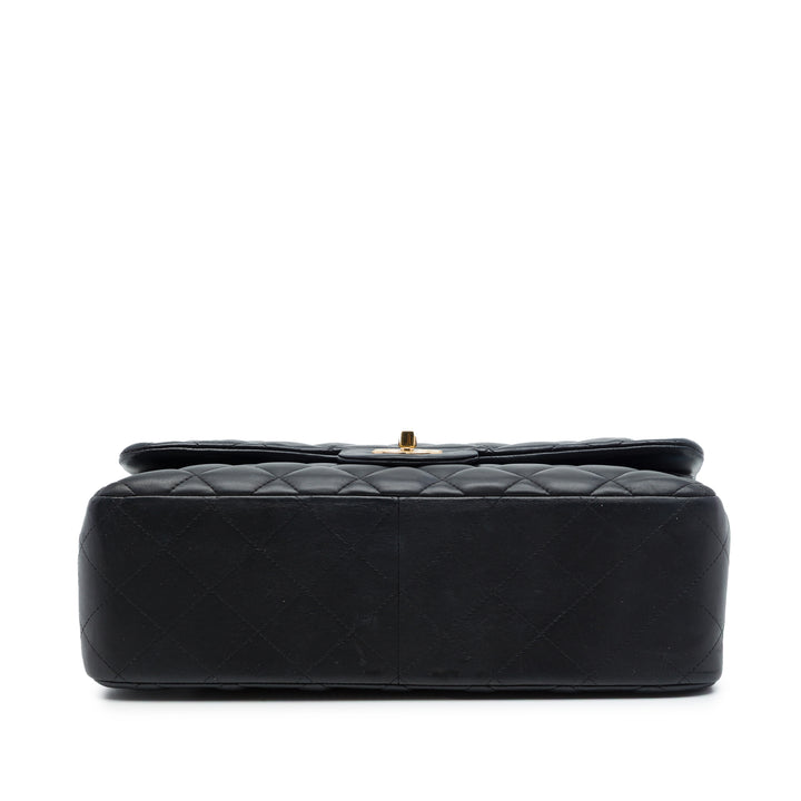 Chanel Classic Double rabat Jumbo Cuir d'agneau Noir – vue 3 – GABY PARIS