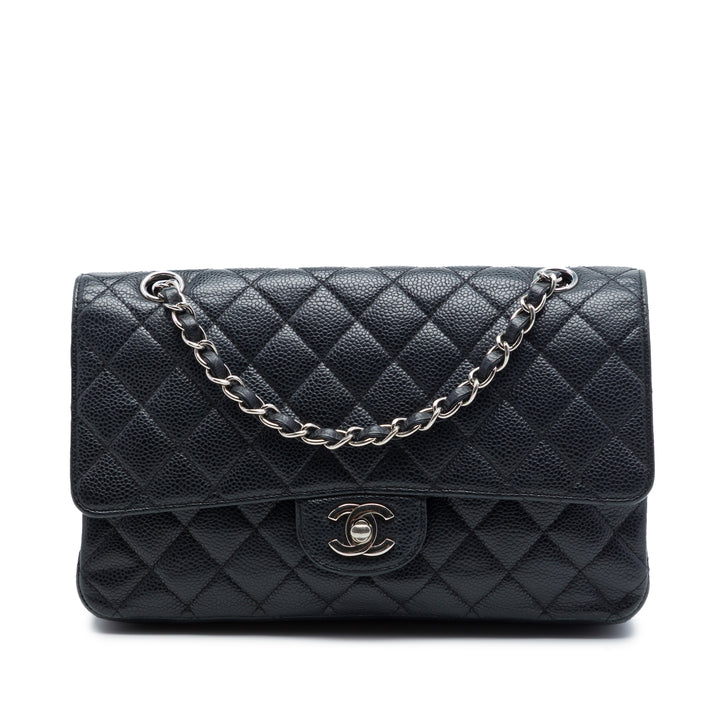 Chanel Medium Classic Caviar Double rabat