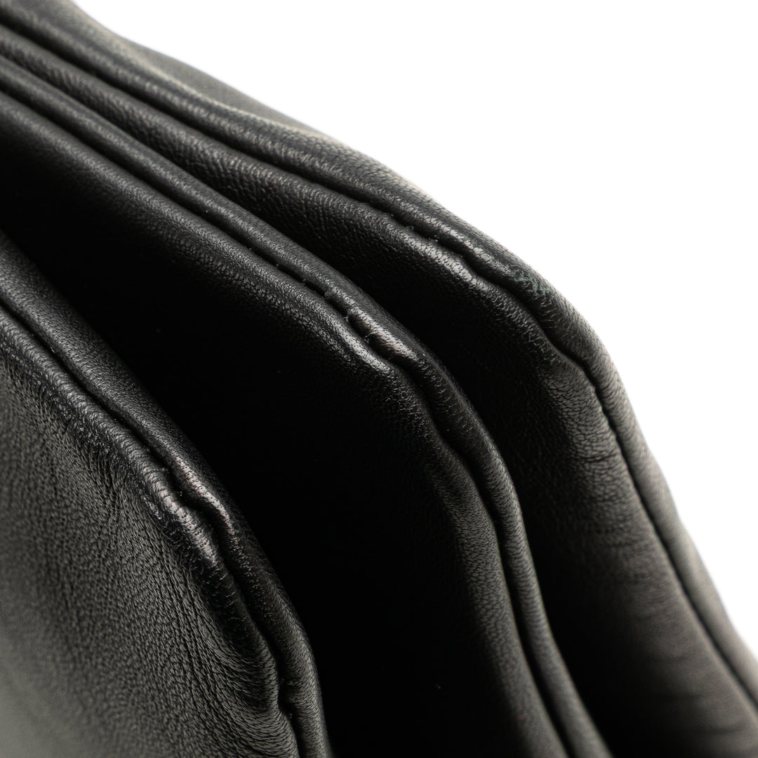 Large Lambskin Trio Crossbody Black - Gaby Paris