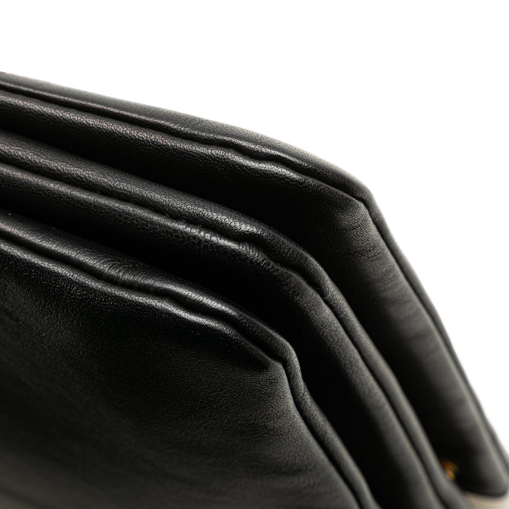 Large Lambskin Trio Crossbody Black - Gaby Paris