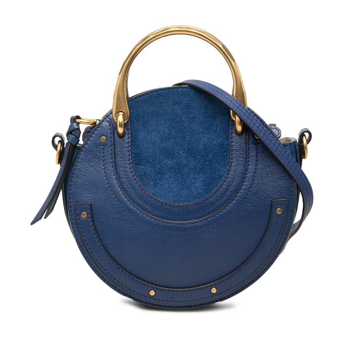 Chloé Pixie Sac Petit Cuir de veau Bleu – vue principale – GABY PARIS