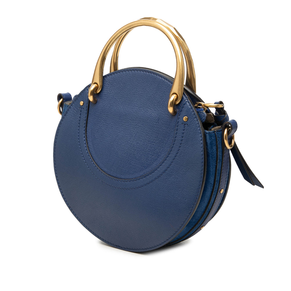 Chloé Pixie Sac Petit Cuir de veau Bleu – vue 2 – GABY PARIS
