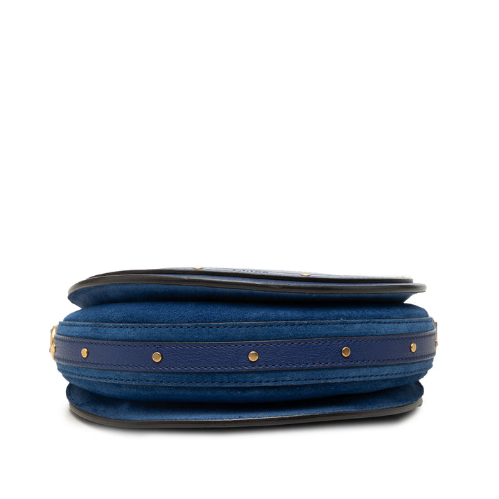 Chloé Pixie Sac Petit Cuir de veau Bleu – vue 3 – GABY PARIS