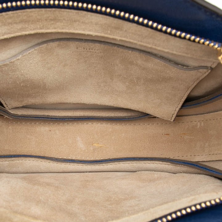 Chloé Pixie Sac Petit Cuir de veau Bleu – vue 4 – GABY PARIS
