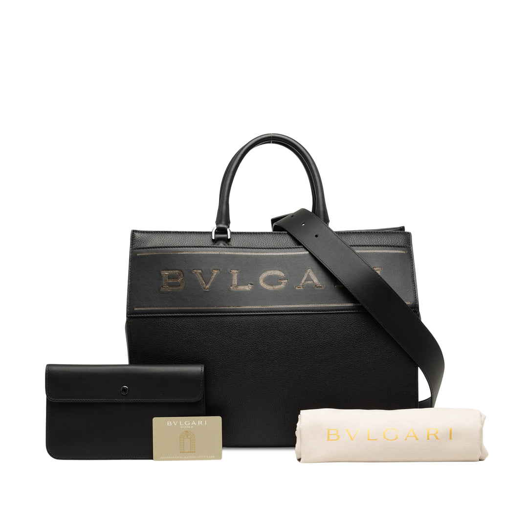 Bvlgari Logo Sac Cuir