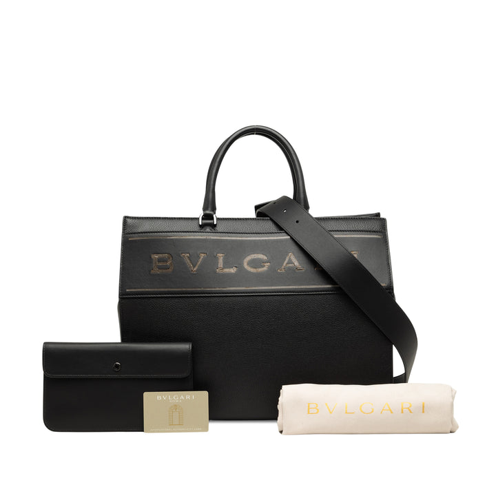Bvlgari Logo Sac Cuir