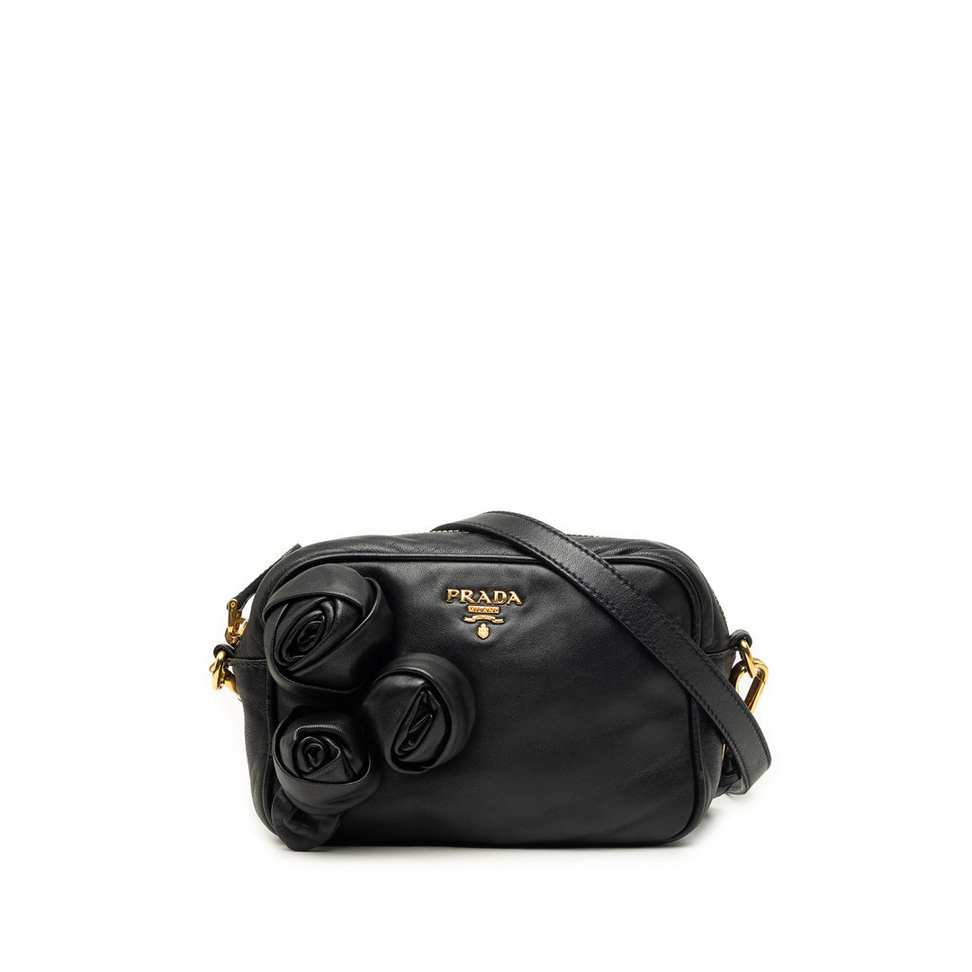 Prada Sac bandoulière Rosette nappa Noir – vue principale – GABY PARIS