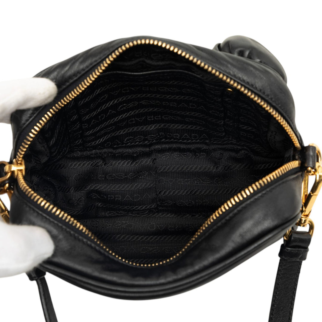 Prada Sac bandoulière Rosette nappa Noir – vue 4 – GABY PARIS