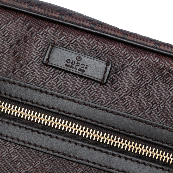 Gucci Diamante Cuir Hilary Lux Sac porté croisé Marron