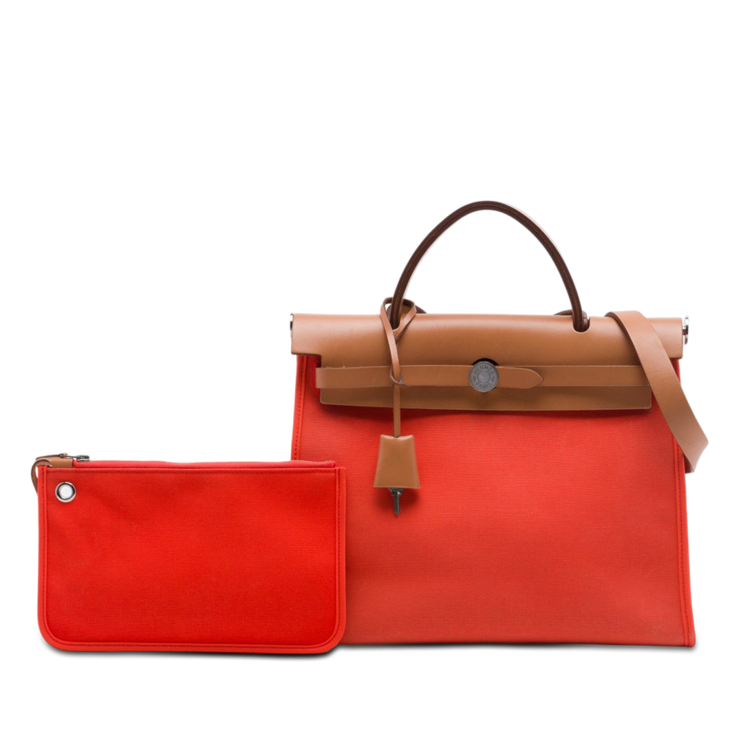 Hermès Herbag Zippé 31 Tissu