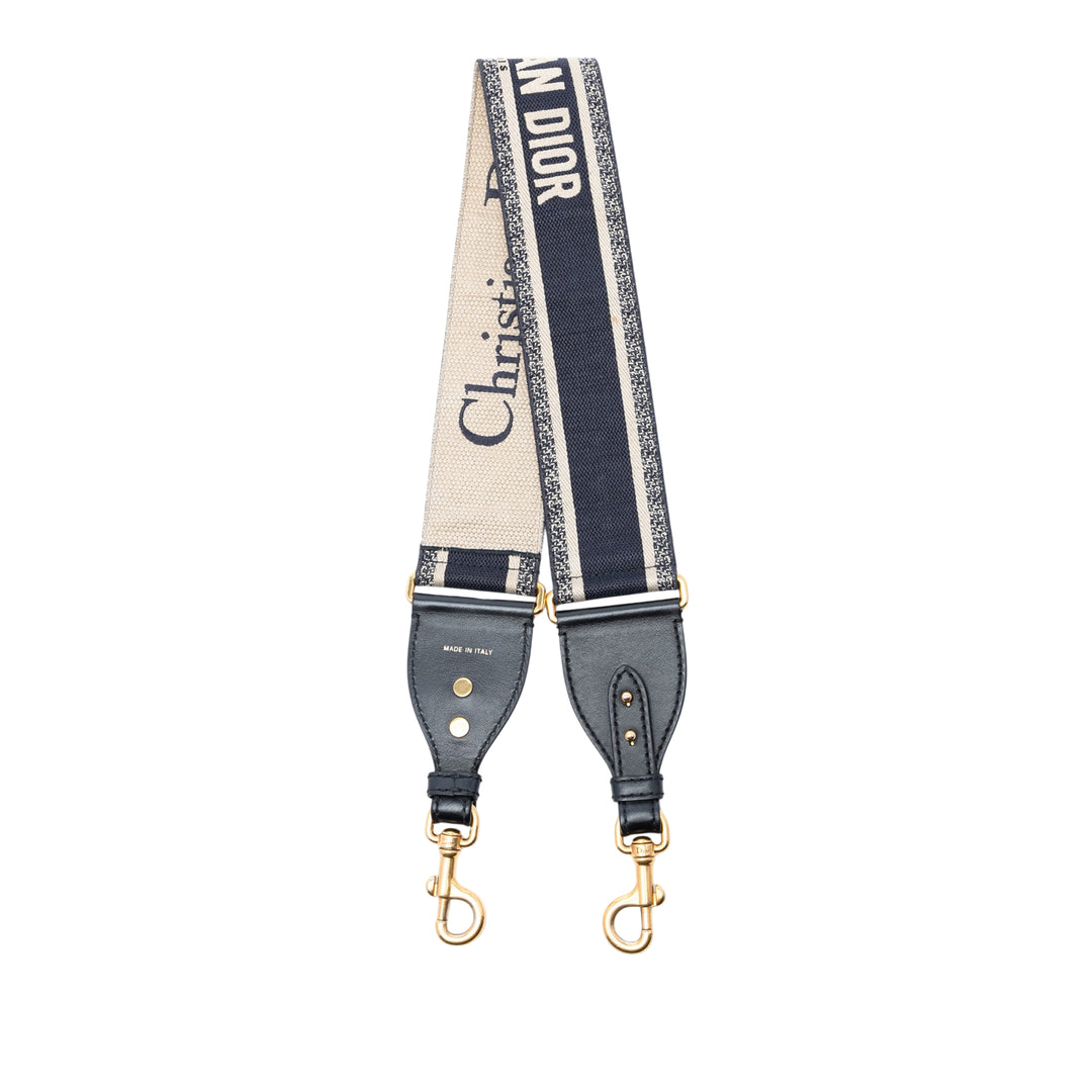 Dior brodé Toile Sac Strap