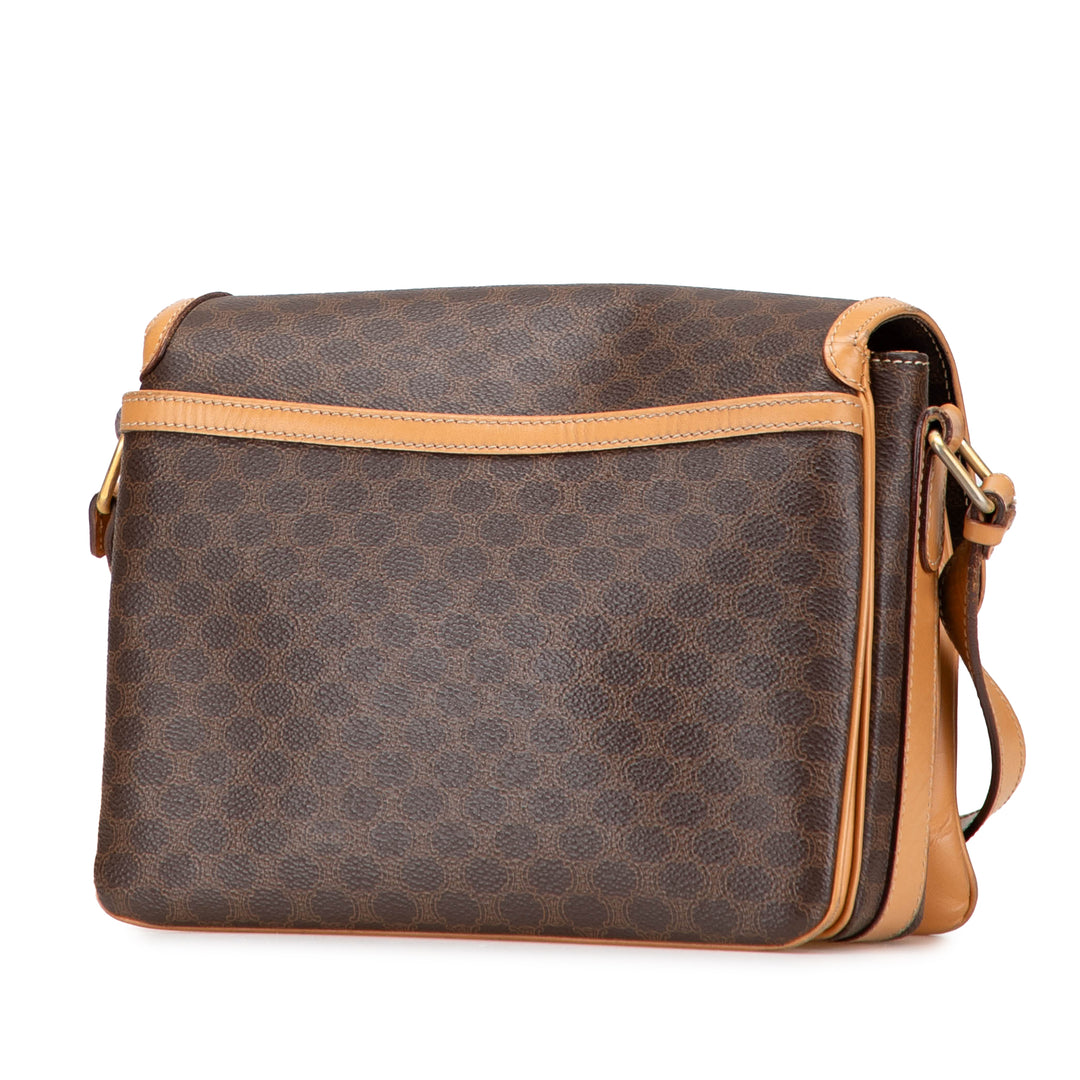 Celine Macadam Sac Toile enduite Marron – vue 2 – GABY PARIS