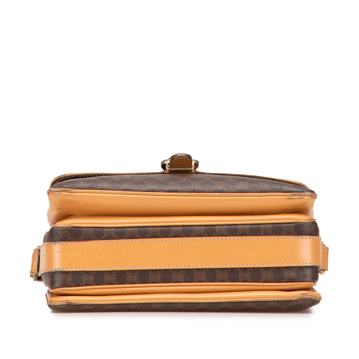 Celine Macadam Sac Toile enduite Marron – vue 3 – GABY PARIS