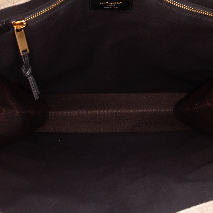 Canvas Rive Gauche North South Tote Brown - Gaby Paris