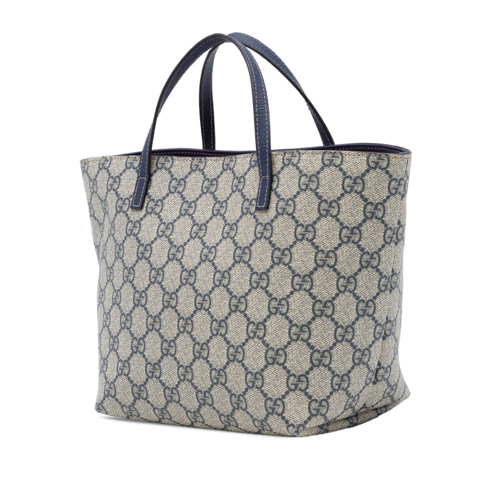 Gucci Cabas Kids Crab Heart GG Supreme Beige – vue 2 – GABY PARIS
