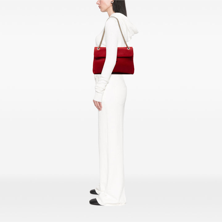 Chanel Maxi Vertical Matelassé Cuir de veau Mademoiselle Lock Bijoux à rabat