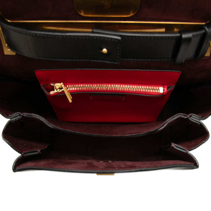 Valentino VBague sac à Moyen Cuir de veau lisse Noir